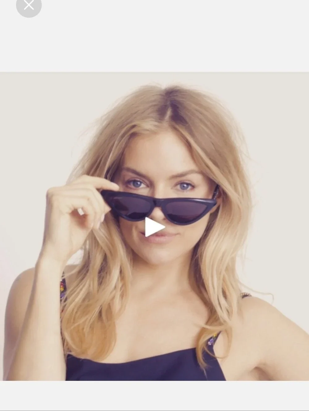 JIMMY CHOO X Sienna Miller sparks Purple cat-eye sunglasses New Without Case